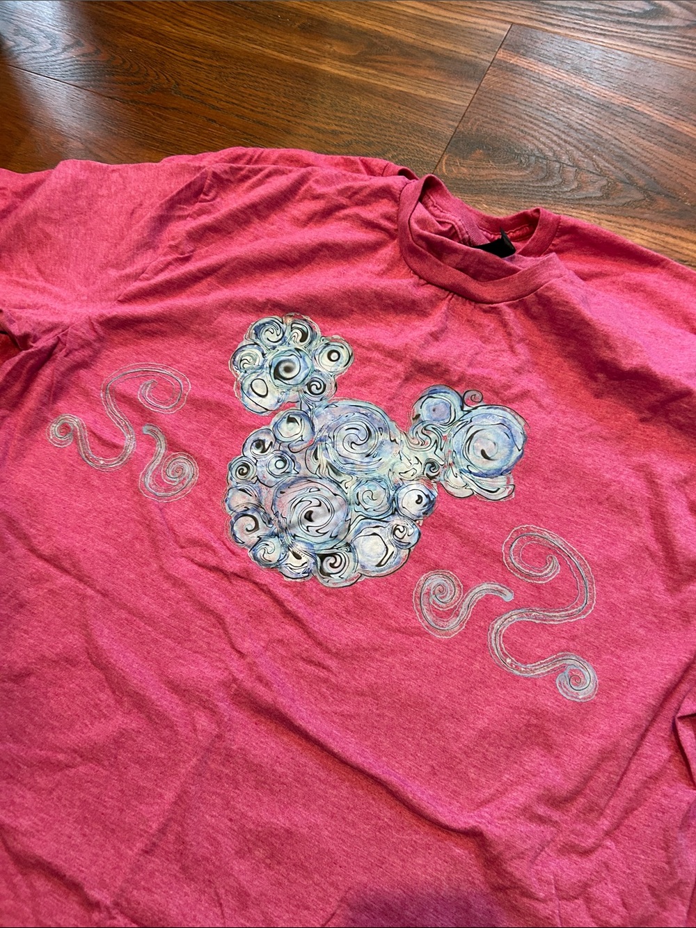 magenta Disney  Graphic Tee with Swirl Mickey XL